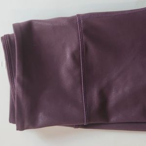Zyia Metallic Plum High Rise Legging